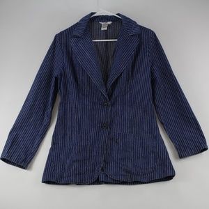 Levi's Womens Vintage Blazer 11/12 Denim Striped